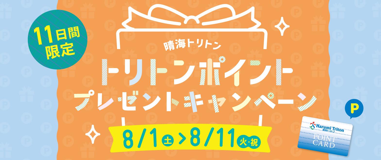 ポイントプレゼントキャンペーン image